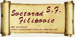 Svetorad Filipović vizit kartica